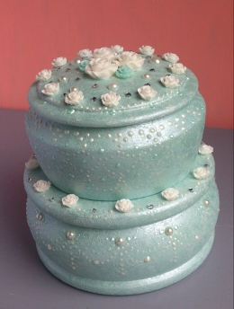 Двухъярусная шкатулка «Свадебный торт» (1)